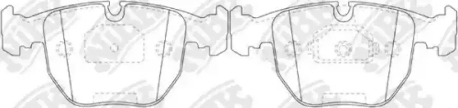 Тормозные колодки дисковые передняя ось NIBK PN0401