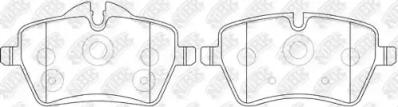 Тормозные колодки дисковые передняя ось NIBK PN0504