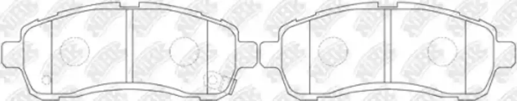 Тормозные колодки дисковые передняя ось NIBK PN0544