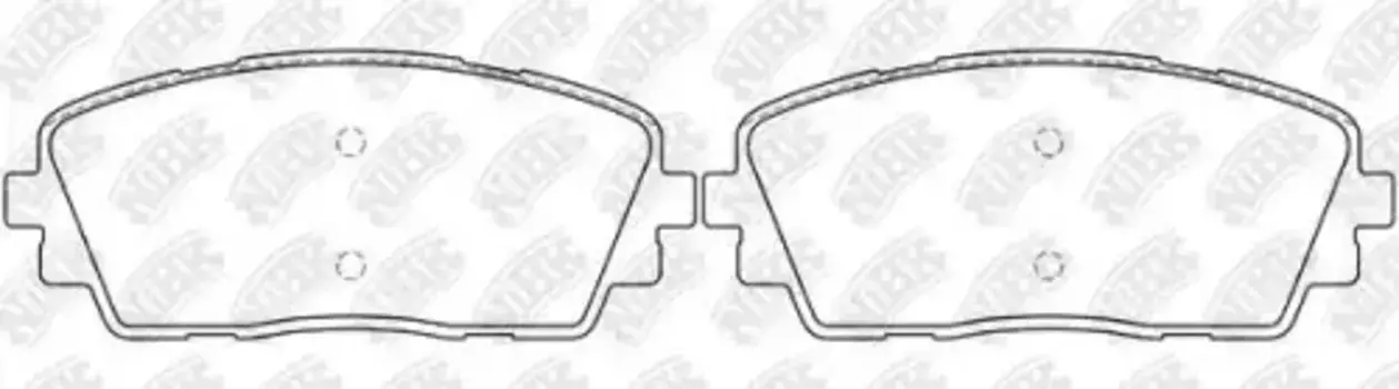 Тормозные колодки дисковые передняя ось NIBK PN0580
