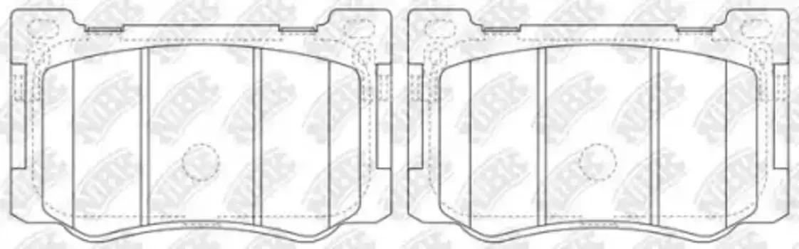 Тормозные колодки дисковые передняя ось NIBK PN0633
