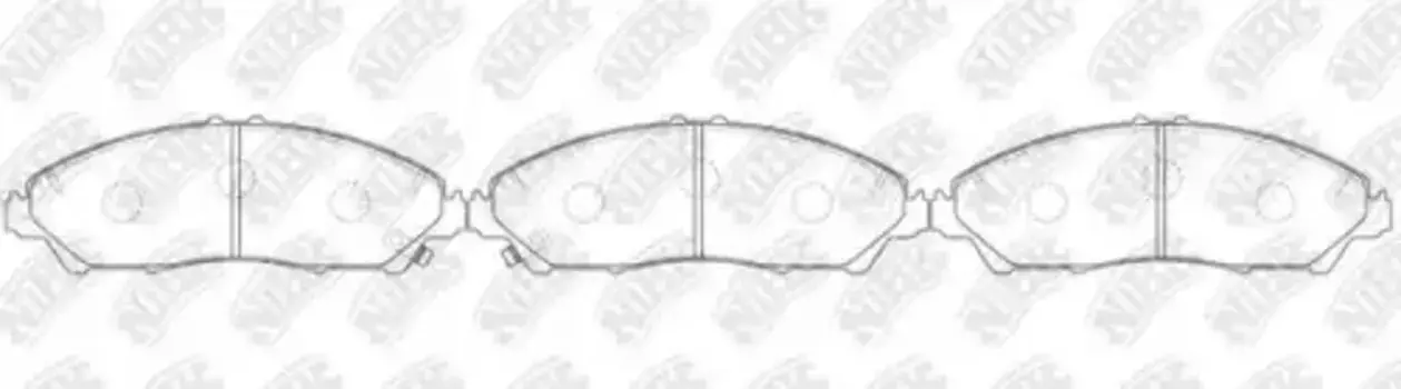 Тормозные колодки дисковые передняя ось NIBK PN0645