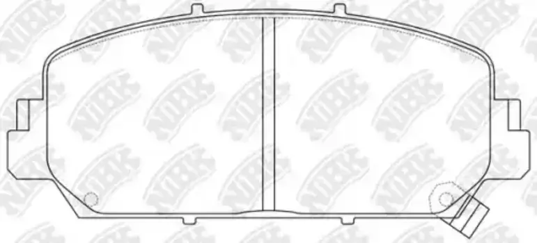 Тормозные колодки дисковые передняя ось NIBK PN0647
