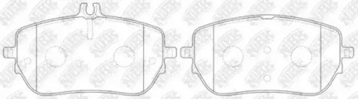 Тормозные колодки дисковые передняя ось NIBK PN0762