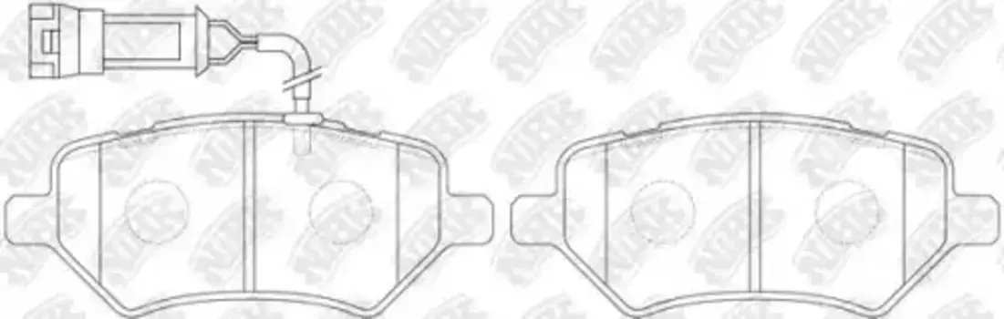 Тормозные колодки дисковые передняя ось NIBK PN0838W