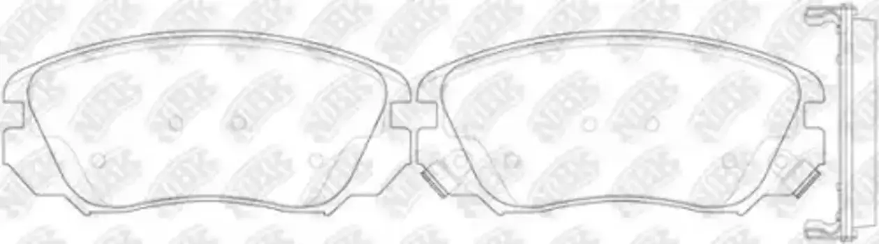 Тормозные колодки дисковые передняя ось NIBK PN0839