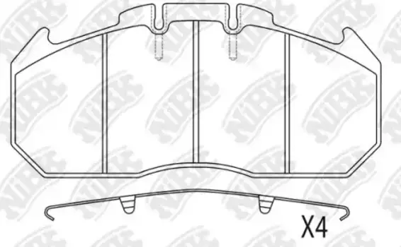 Тормозные колодки дисковые передняя ось NIBK PN0924