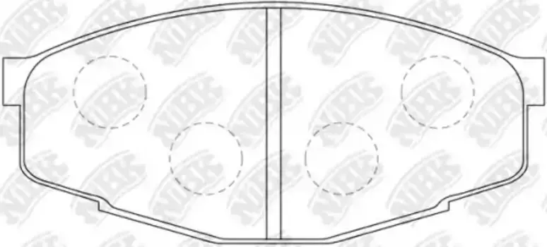 Тормозные колодки дисковые передняя ось NIBK PN1071