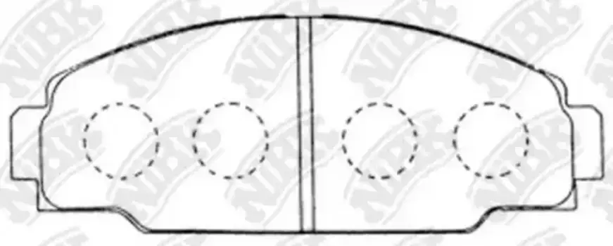 Тормозные колодки дисковые передняя ось NIBK PN1212