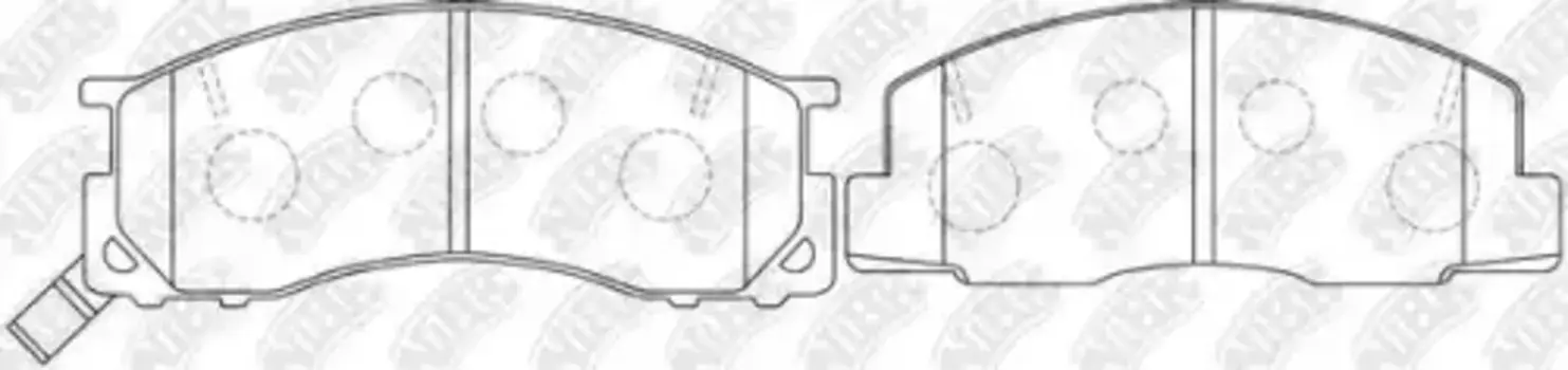 Тормозные колодки дисковые передняя ось NIBK PN1273