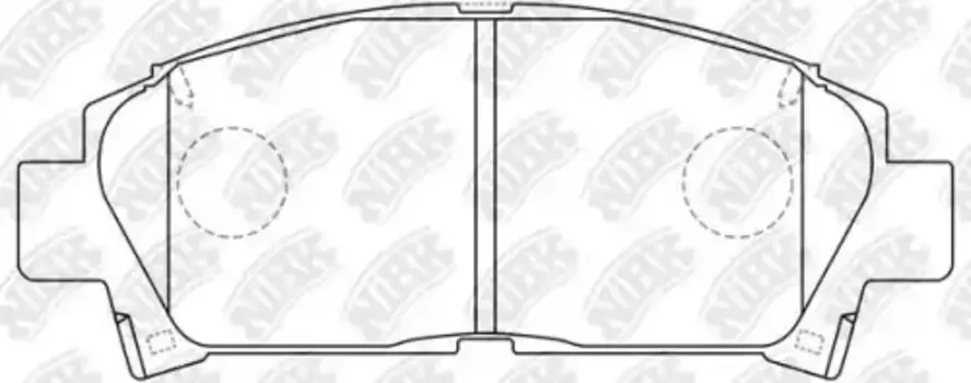 Тормозные колодки дисковые передняя ось NIBK PN1362