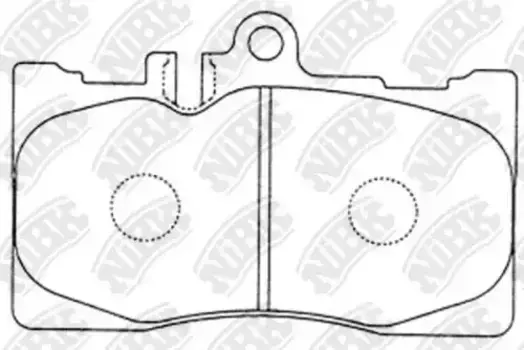 Тормозные колодки дисковые передняя ось NIBK PN1455