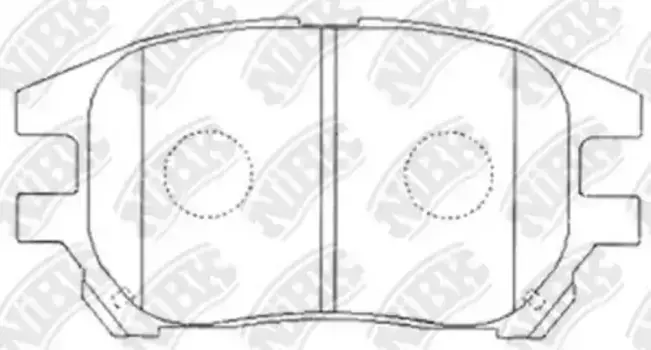 Тормозные колодки дисковые передняя ось NIBK PN1481