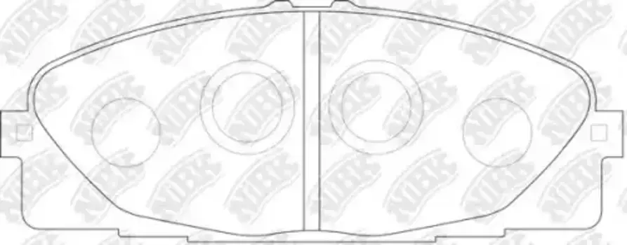 Тормозные колодки дисковые передняя ось NIBK PN1516