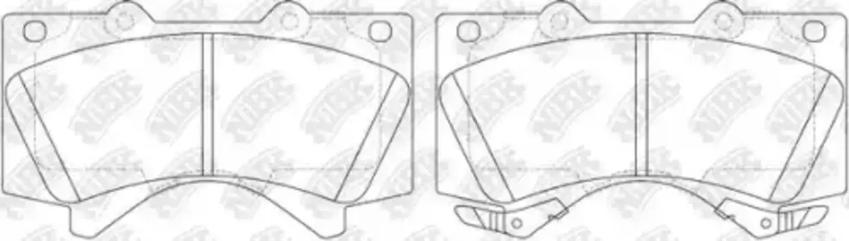 Тормозные колодки дисковые передняя ось NIBK PN1541S