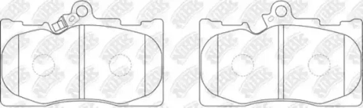 Тормозные колодки дисковые передняя ось NIBK PN1547