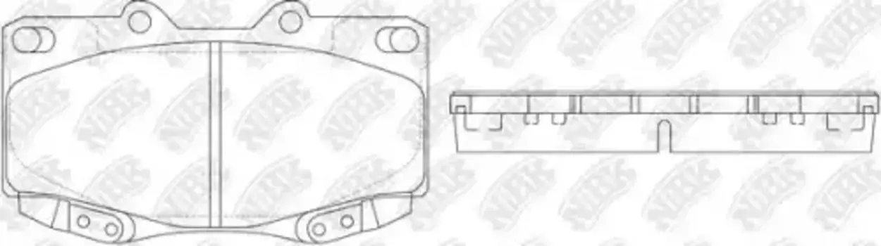 Тормозные колодки дисковые передняя ось NIBK PN1830