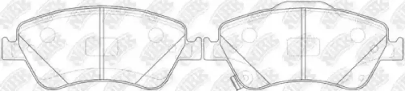 Тормозные колодки дисковые передняя ось NIBK PN1834