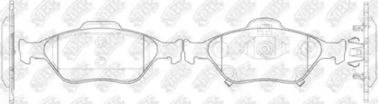 Тормозные колодки дисковые передняя ось NIBK PN1839