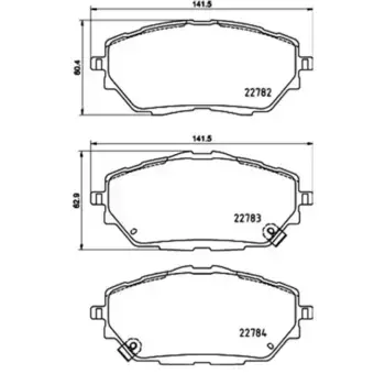 Тормозные колодки дисковые передняя ось NIBK PN1858