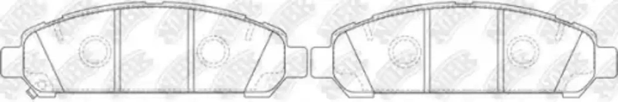 Тормозные колодки дисковые передняя ось NIBK PN21003