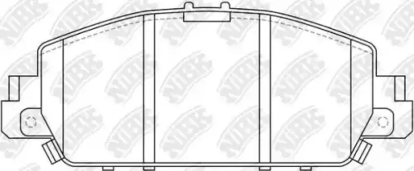 Тормозные колодки дисковые передняя ось NIBK PN28005