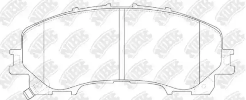 Тормозные колодки дисковые передняя ось NIBK PN2808