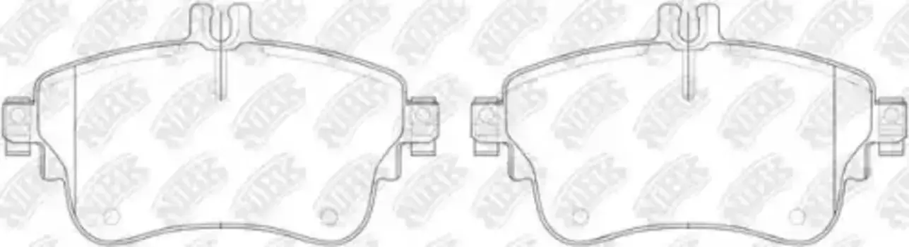 Тормозные колодки дисковые передняя ось NIBK PN31008