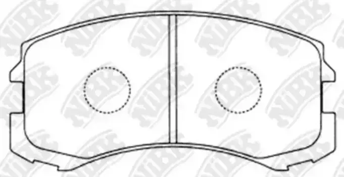 Тормозные колодки дисковые передняя ось NIBK PN3462