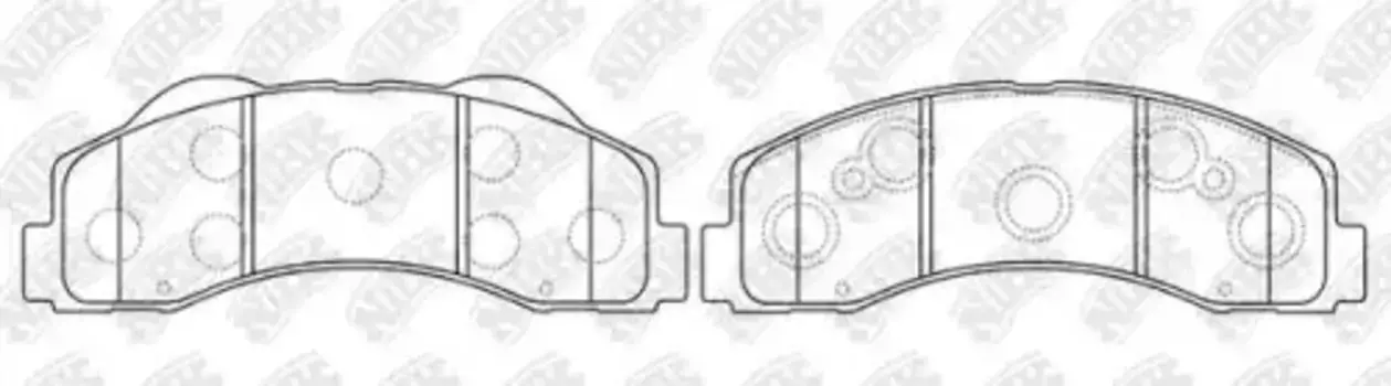 Тормозные колодки дисковые передняя ось NIBK PN51003