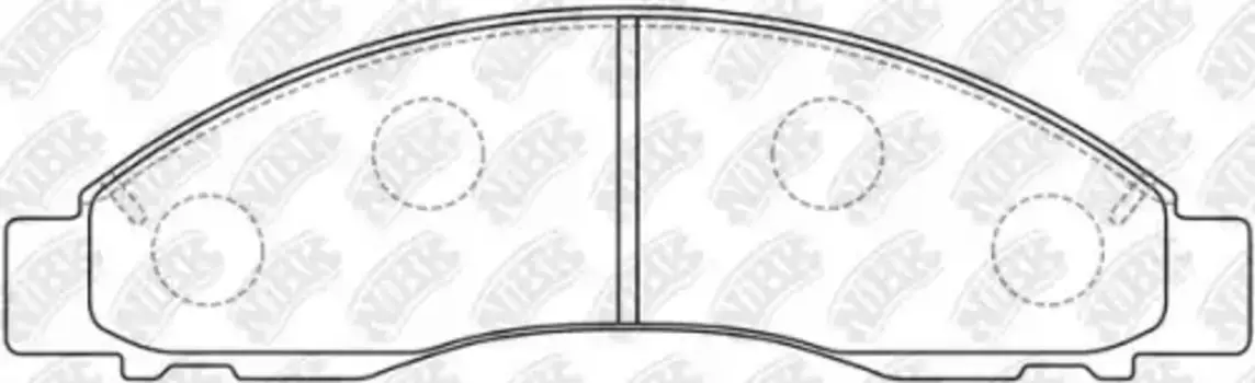 Тормозные колодки дисковые передняя ось NIBK PN5392