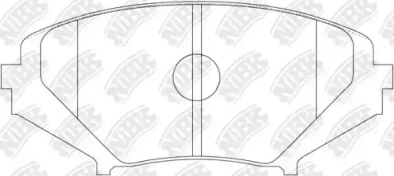 Тормозные колодки дисковые передняя ось NIBK PN5801