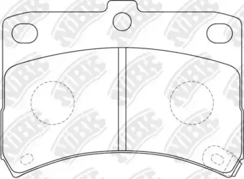 Тормозные колодки дисковые передняя ось NIBK PN6429