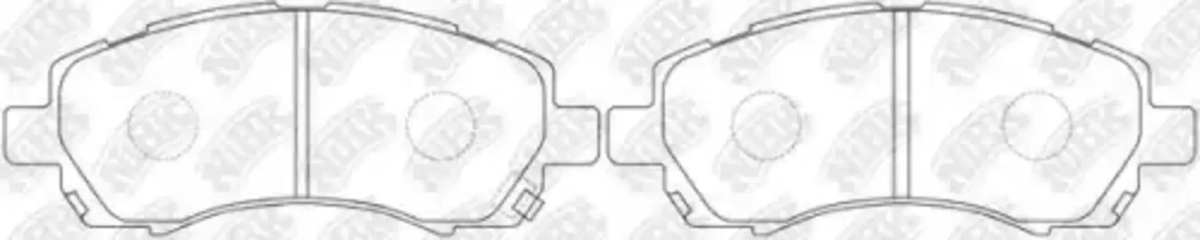 Тормозные колодки дисковые передняя ось NIBK PN7398