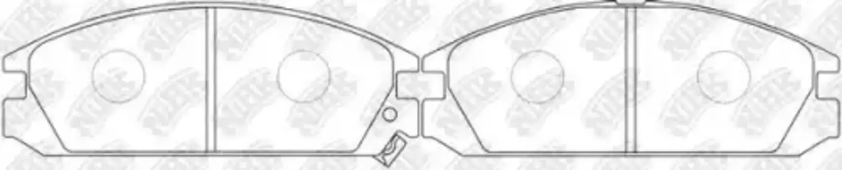 Тормозные колодки дисковые передняя ось NIBK PN8127