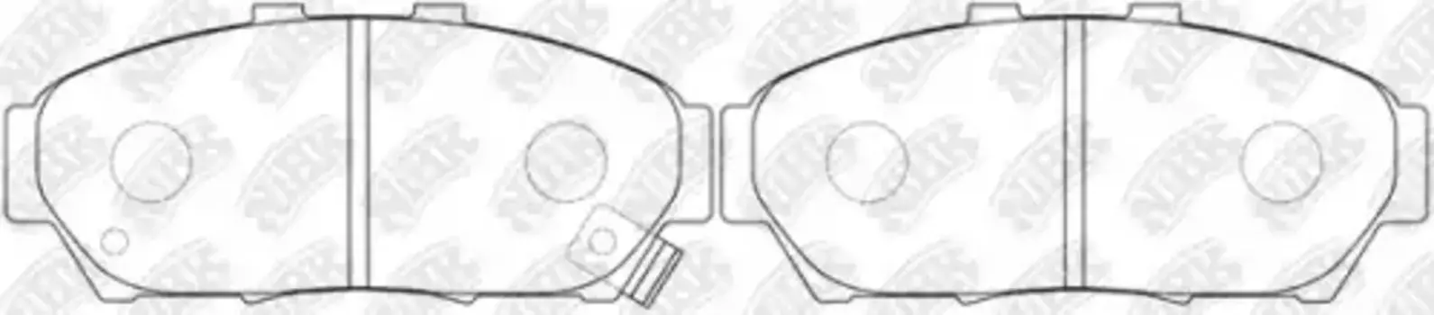 Тормозные колодки дисковые передняя ось NIBK PN8337