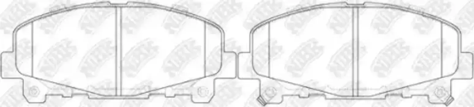 Тормозные колодки дисковые передняя ось NIBK PN8865