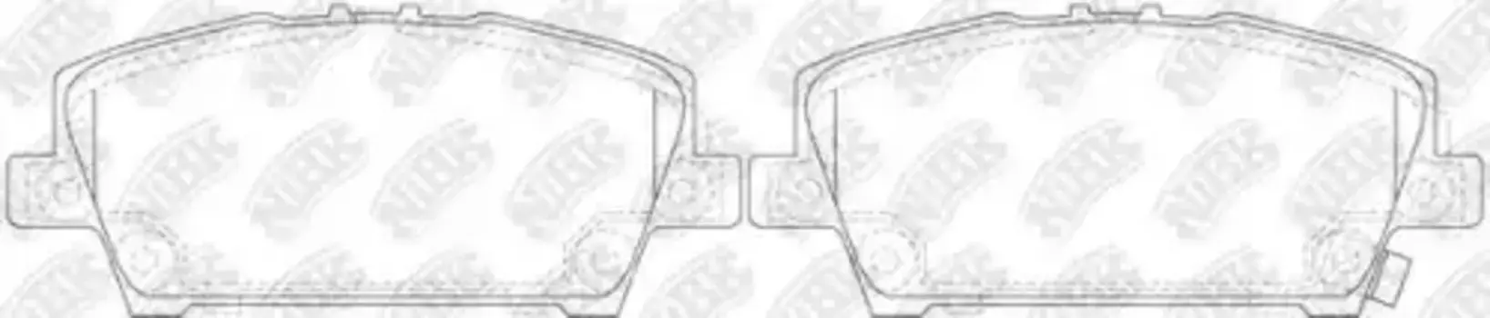 Тормозные колодки дисковые передняя ось NIBK PN8866