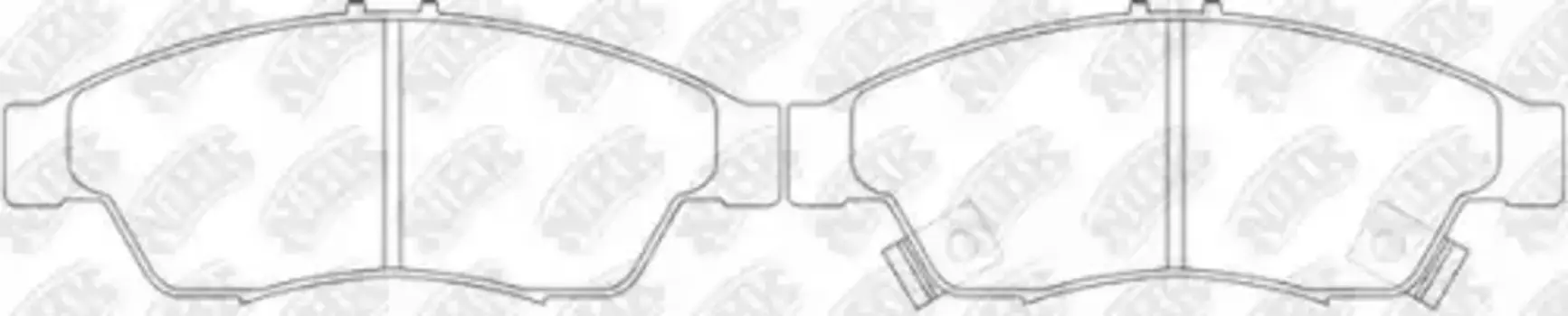 Тормозные колодки дисковые передняя ось NIBK PN9804