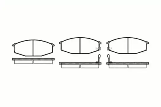 Тормозные колодки дисковые передняя ось REMSA 0115.02