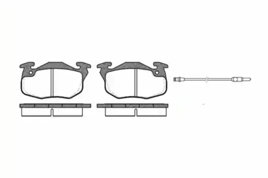 Тормозные колодки дисковые передняя ось REMSA 0192.12