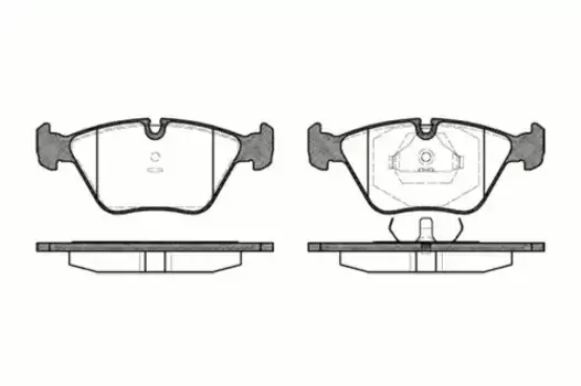 Тормозные колодки дисковые передняя ось REMSA 0270.00