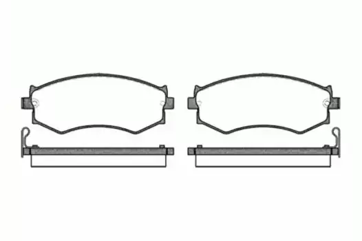 Тормозные колодки дисковые передняя ось REMSA 0350.04