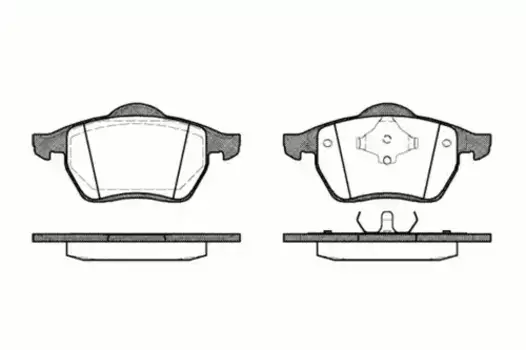 Тормозные колодки дисковые передняя ось REMSA 0390.00