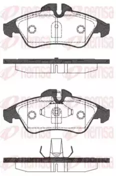 Тормозные колодки дисковые передняя ось REMSA 0578.10