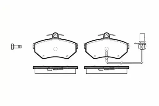 Тормозные колодки дисковые передняя ось REMSA 0631.12
