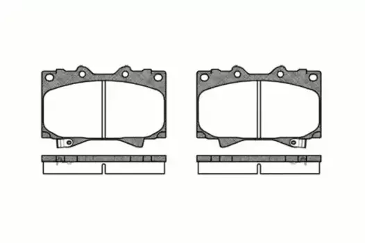 Тормозные колодки дисковые передняя ось REMSA 0707.04