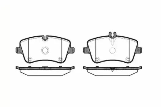 Тормозные колодки дисковые передняя ось REMSA 0768.00