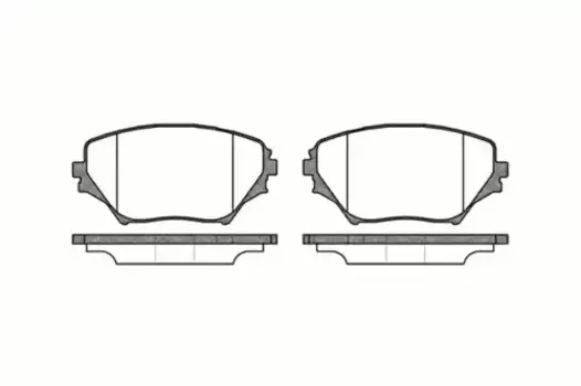 Тормозные колодки дисковые передняя ось REMSA 0813.00