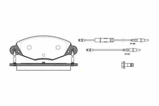 Тормозные колодки дисковые передняя ось REMSA 0827.04